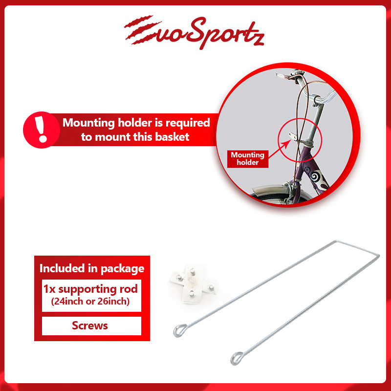 Mesh Bicycle Basket EvoSportz Singapore