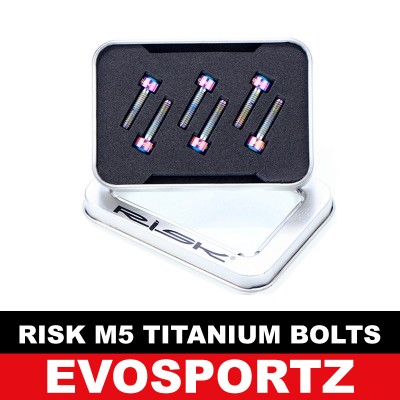 Risk M5 x 18 Titanium Bolts (6 Pieces Box)