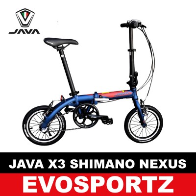 Java X3 Shimano Nexus 16 Inch (2021 Model) Folding Bike