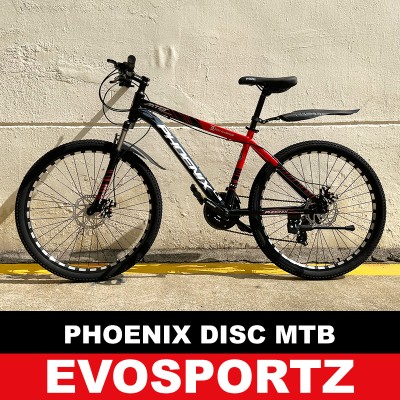 Phoenix Disc Mountain Bike (Black-Red)