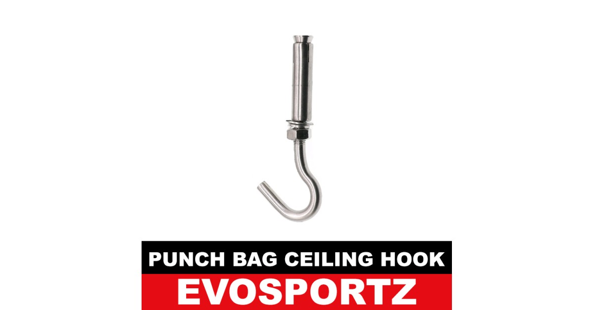 Stainless Steel Punch Bag Ceiling Hook EvoSportz Singapore