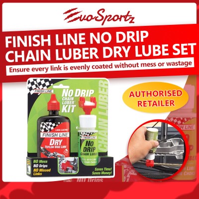 Finish Line No Drip Chain Luber Dry Lube Set