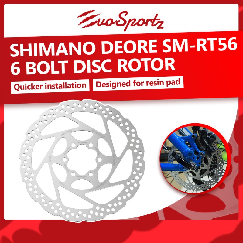 Shimano Deore SM RT56 6 Bolt Disc Rotor EvoSportz Singapore