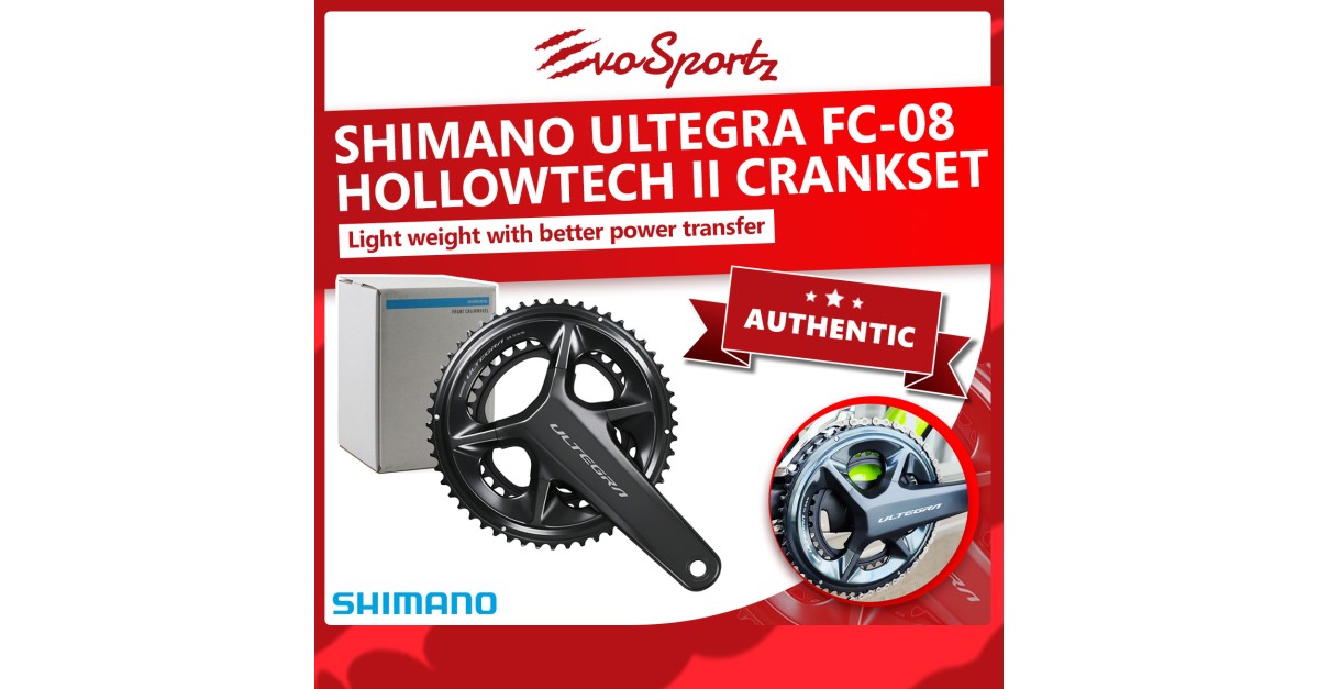 Shimano Ultegra FC-08 Hollowtech II Crankset | EvoSportz Singapore