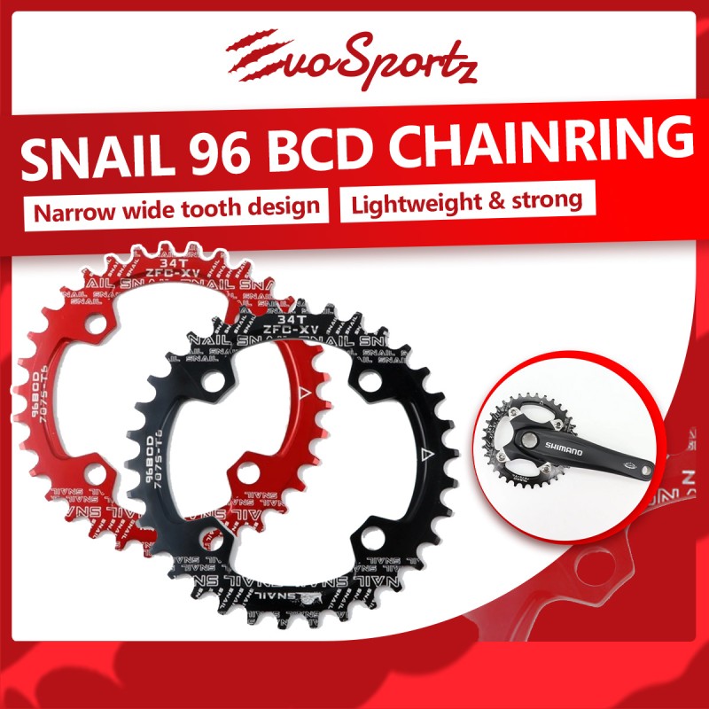 SNAIL 96 BCD Chainring EvoSportz Singapore