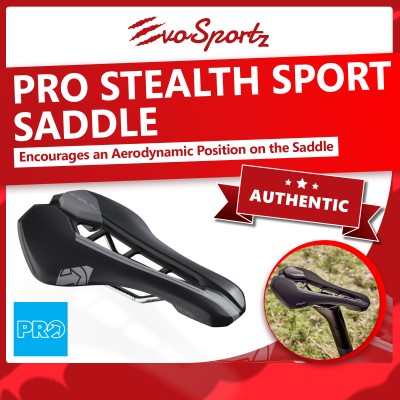 PRO Stealth Sport Saddle | Carbon Inmoulded Base Bicycle Saddle