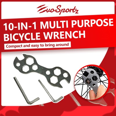 10 in 1 Multi Purpose Bicycle Wrench