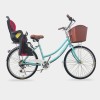 24 Inch Gloss Turquoise Classic U / Black-Red Seat