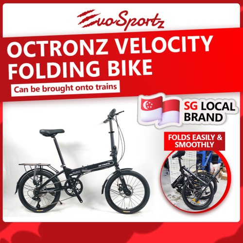 Octronz Velocity Folding Bike (Black)