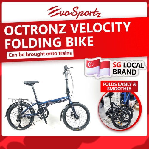 Octronz Velocity Folding Bike (Chameleon Blue)