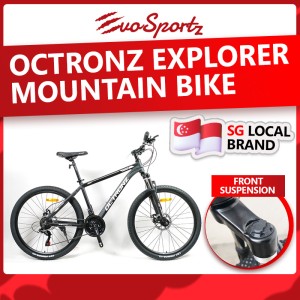 Octronz eXplorer Mountain Bike (X26 Matte Black)