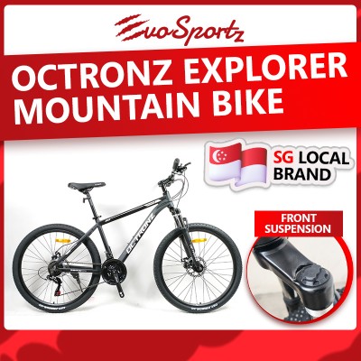 Octronz eXplorer Mountain Bike (X26 Matte Black)