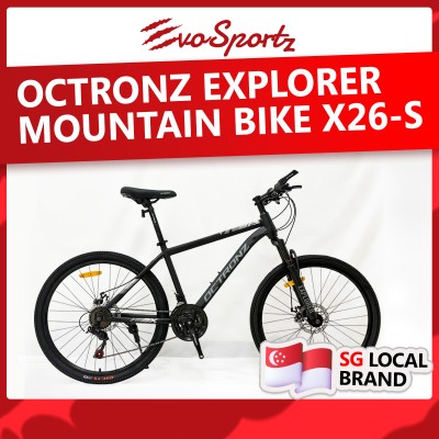 Octronz eXplorer Mountain Bike (X26-S Black-Grey)