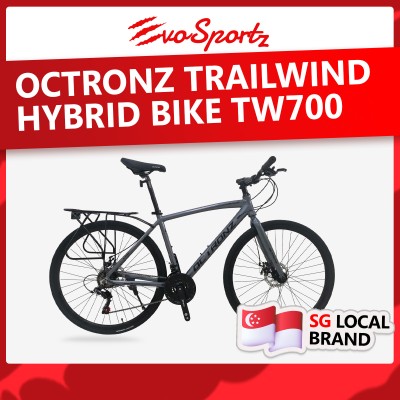 Octronz Trailwind Hybrid Bike TW700 (Grey) Octronz Trailwind Hybrid Bike TW700 (Grey)