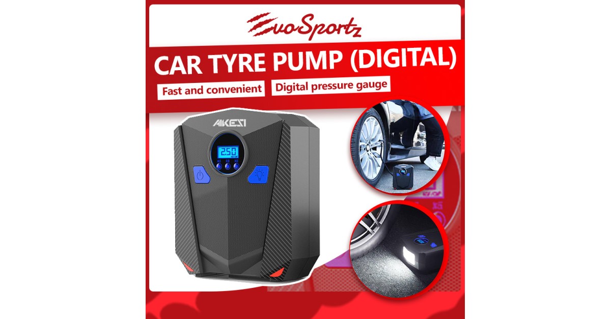 Digital car shop tyre pump