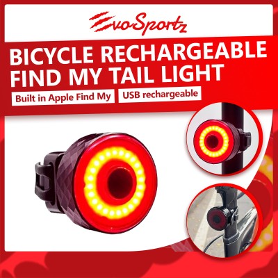 Bicycle Rechargeable Find My Tail Light