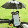 Bicycle Phone Holder with Mini Umbrella Shade