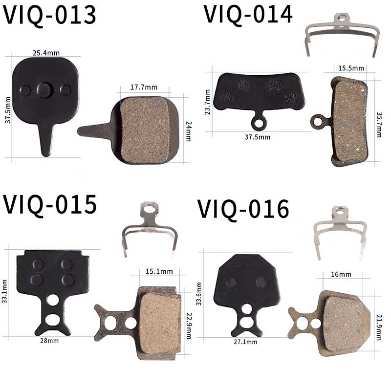 bicycle brake pad sizes